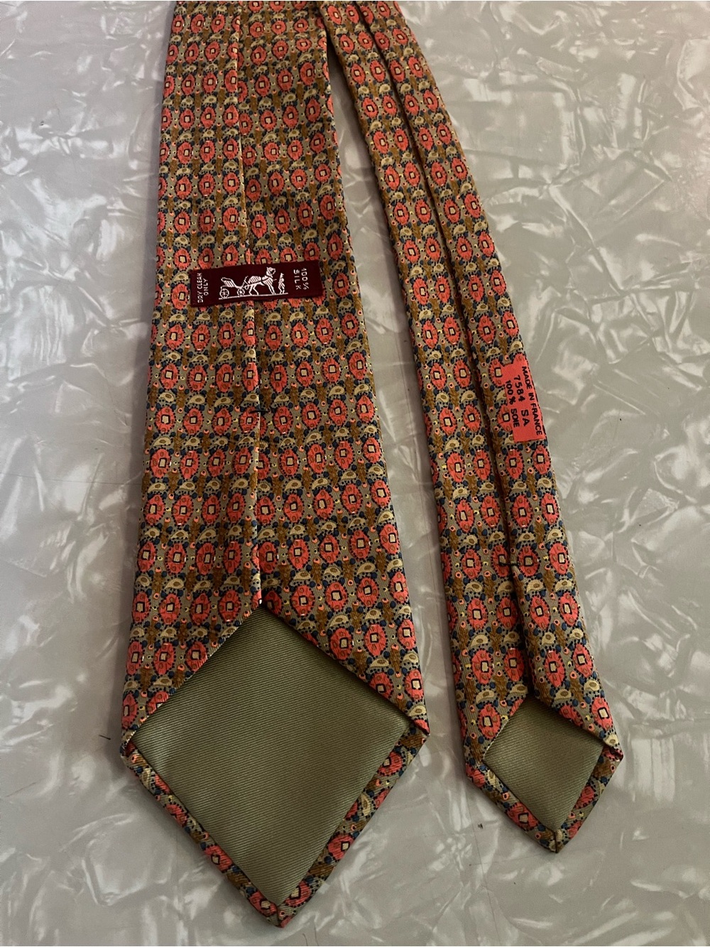 Men’s Hermes Vintage Silk Tie - Picture 7 of 7